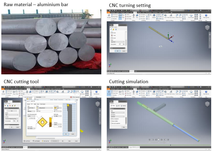 Automated whiteboard eraser shaft fabrication process by using CNC cutting.